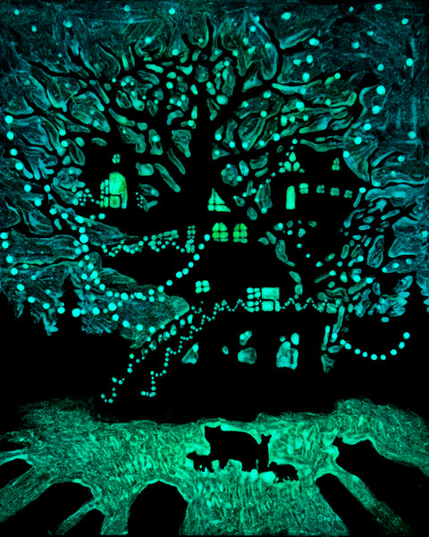 Candles in the Dark: Original Painting by Stephen Lursen