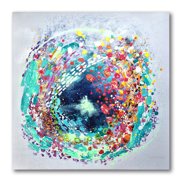 A Lovely Imagination: Original mixed media painting by Stephen Lursen
