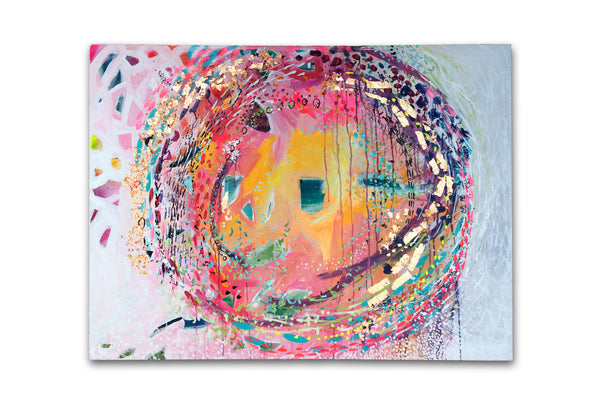 SOLD!!!: A Warm Personality: Original mixed media painting by Stephen Lursen