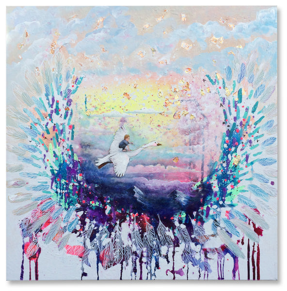 SOLD!!! Flying Lessons - Original painting by Stephen Lursen