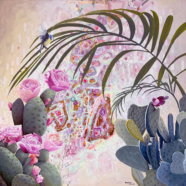Desert Beauty: Original Mixed Media Painting