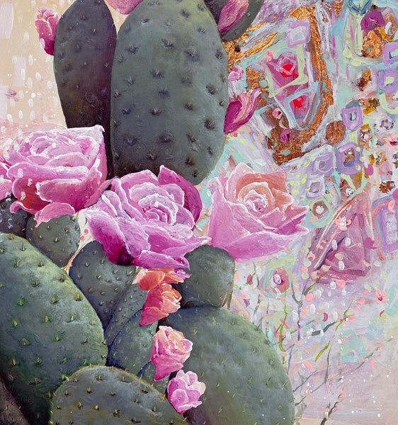 Desert Beauty: Original Mixed Media Painting