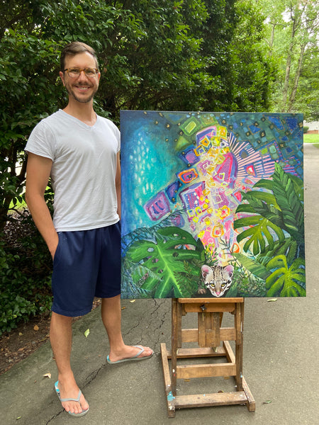 A Spirit of Adventure: Original Painting on Canvas