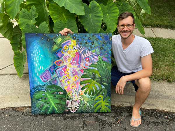 A Spirit of Adventure: Original Painting on Canvas