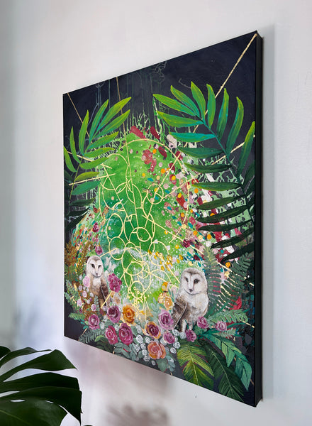 Nesting: Original Mixed Media Painting