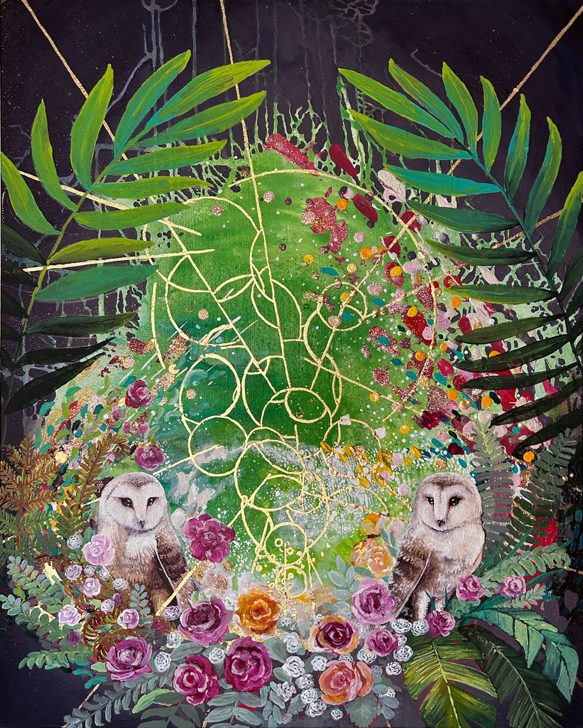 Nesting: Original Mixed Media Painting