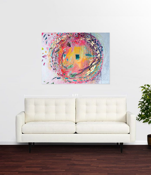 SOLD!!!: A Warm Personality: Original mixed media painting by Stephen Lursen