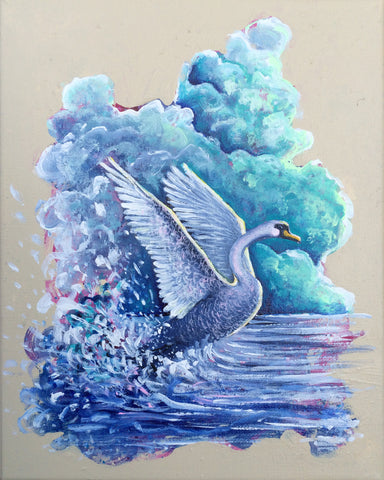 SOLD!!! The Cathartic Arrival - Original painting by Stephen Lursen