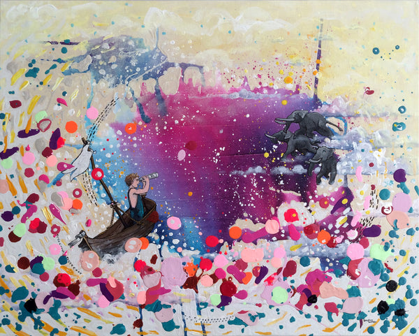 The Day I Called The Sky Elephants - Original Painting by Stephen Lursen