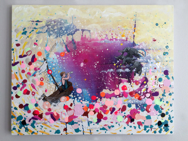 The Day I Called The Sky Elephants - Original Painting by Stephen Lursen