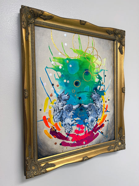 Vigilance: Original Mixed Media Painting