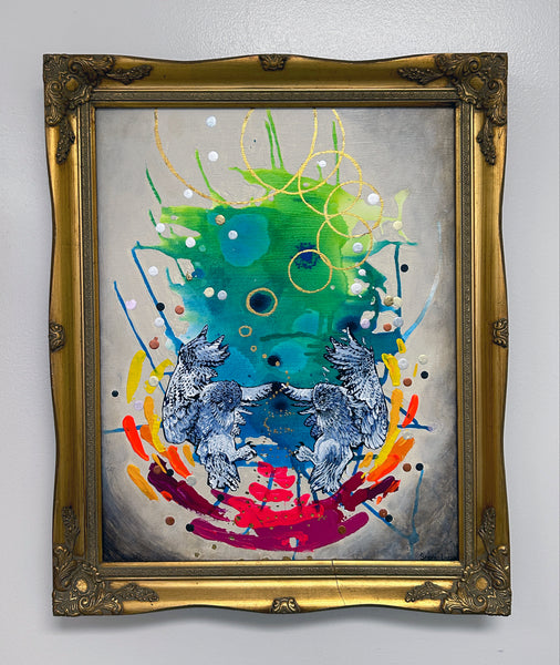 Vigilance: Original Mixed Media Painting