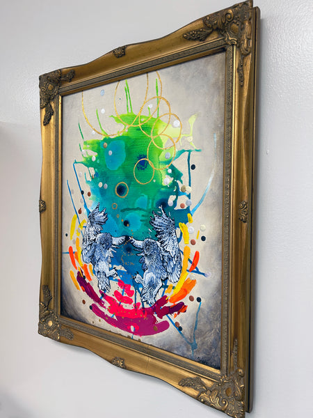 Vigilance: Original Mixed Media Painting