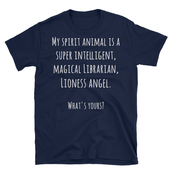 Unisex T-Shirt - Super Intelligent, Magical Librarian, Lioness Angel