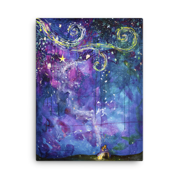 Fine Art Canvas Reproduction: "Starry Eyed"