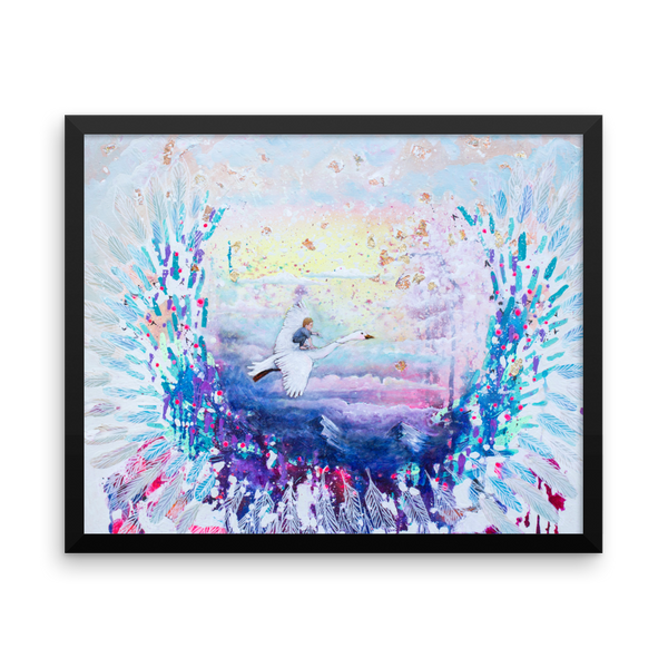 Flying Lessons Fine Art Print: Framed photo paper poster