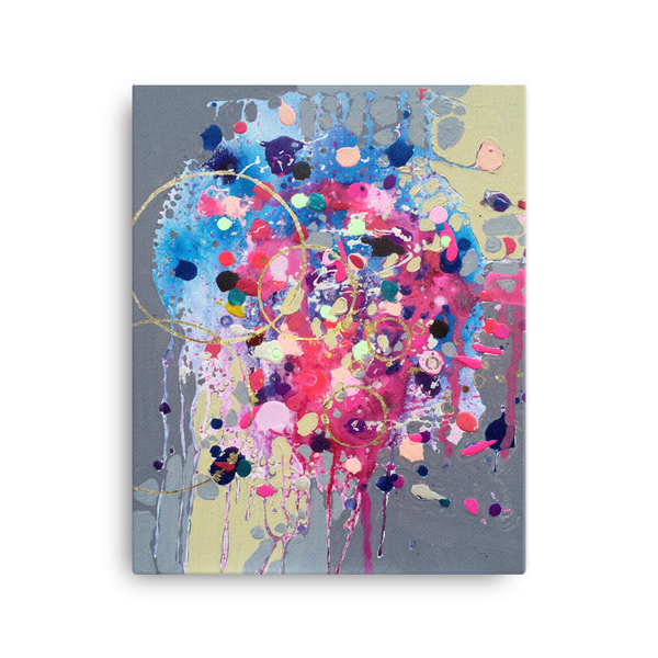 Fine Art Canvas Reproduction: "Over the River and Through the Dream V"