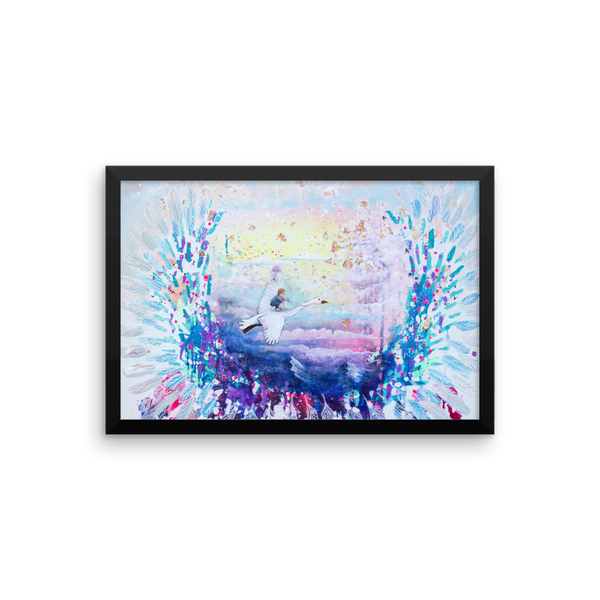Flying Lessons Fine Art Print: Framed photo paper poster