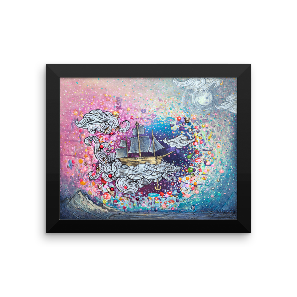 I Won't Be Held Down Fine Art Print: Framed photo paper poster
