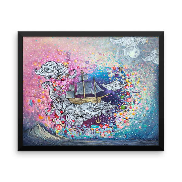 I Won't Be Held Down Fine Art Print: Framed photo paper poster