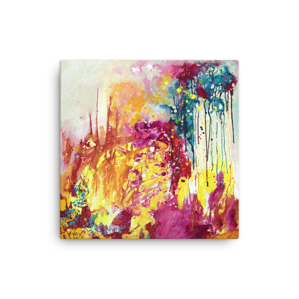 Fine Art Canvas Reproduction: "Color Splash"