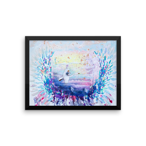 Flying Lessons Fine Art Print: Framed photo paper poster
