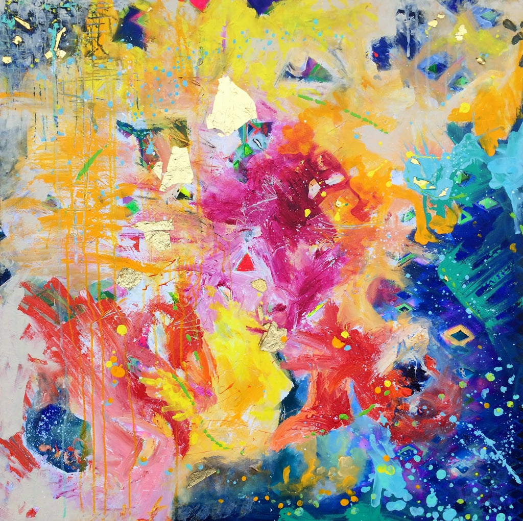Galaxy Splash Abstract Painting - SOLD!!!