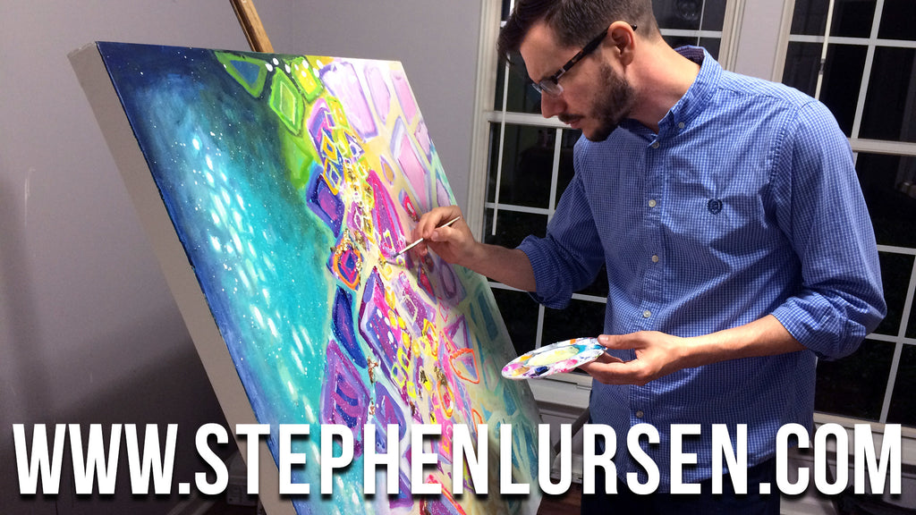Improv Acrylic Painting Time Lapse Video by Stephen Lursen