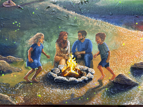 Original Painting: "Under His Light, Into His Rest"