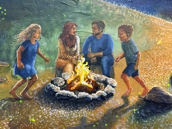 Original Painting: "Under His Light, Into His Rest"