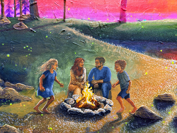 Original Painting: "Under His Light, Into His Rest"