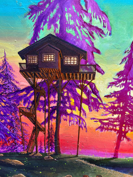 Original Painting: "Under His Light, Into His Rest"