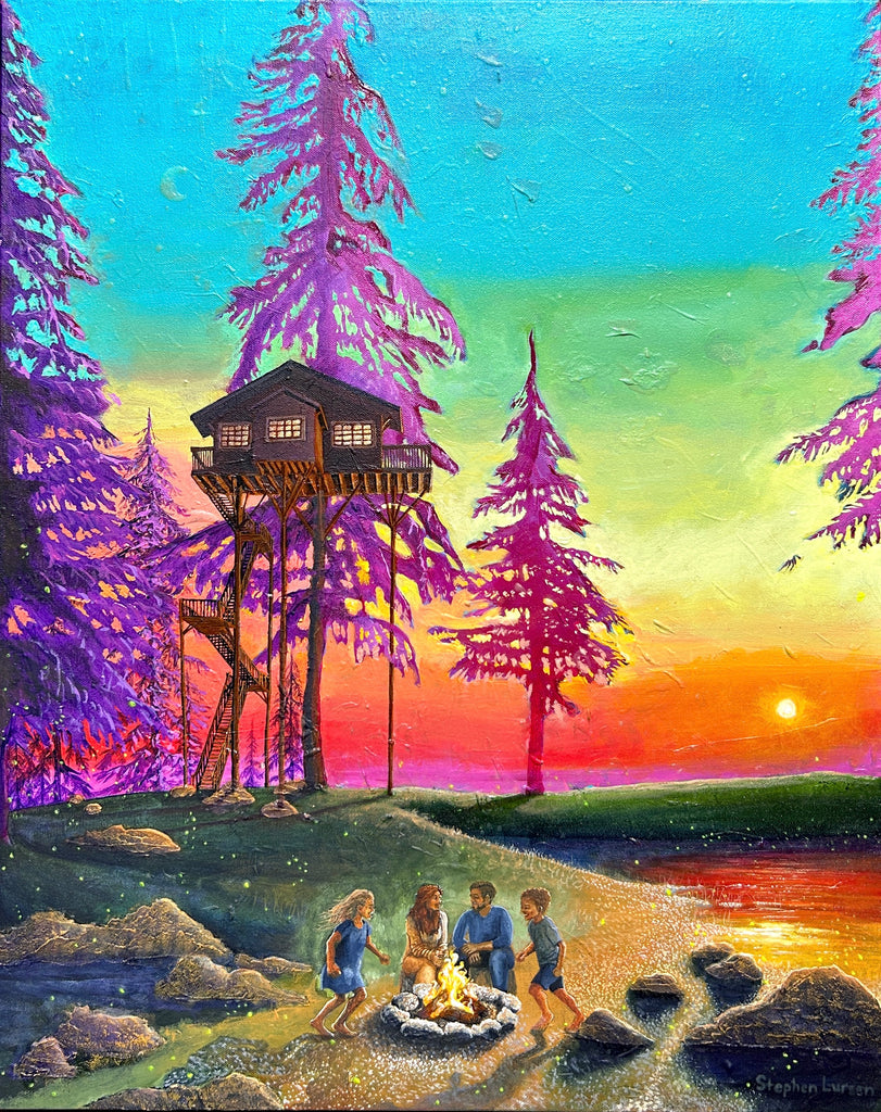 Original Painting: "Under His Light, Into His Rest"