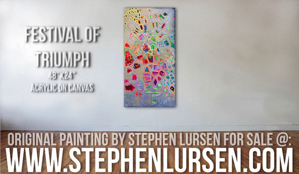 SOLD!!! Festival of Triumph: original painting by Stephen Lursen