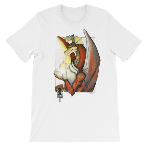Unisex short sleeve t-shirt - Dragon by Stephen Lursen
