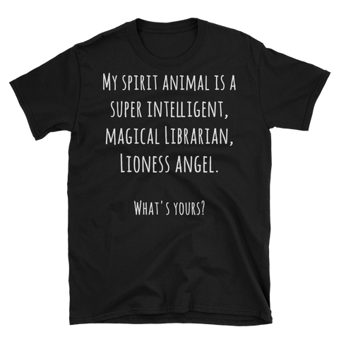 Unisex T-Shirt - Super Intelligent, Magical Librarian, Lioness Angel