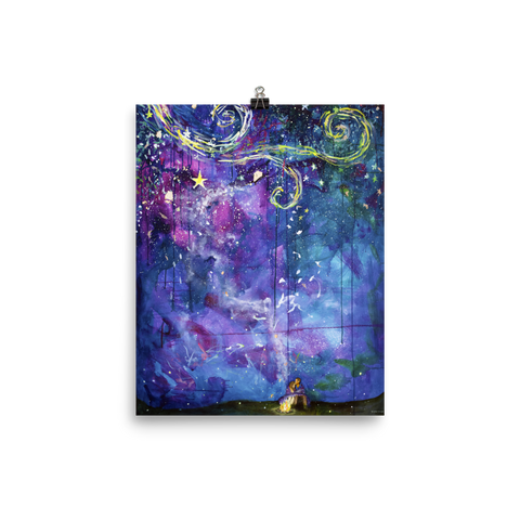 Starry Eyed Fine Art Print: Photo paper poster